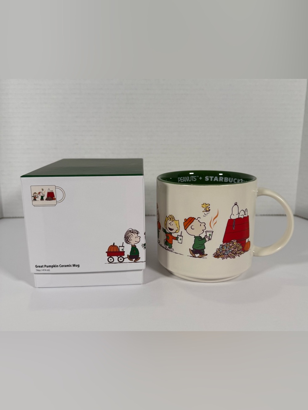 Fall 2026 Starbucks Peanuts Great Pumpkin Ceramic Coffee Mug - New In Box